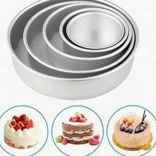 Aluminum Round Cake Pan, Non-Stick Baking Mold, Removable Bottom, Rolled Edge Cake Mold, Suitable For Weddings, Birthdays, Anniversaries Or Party Events - View 9