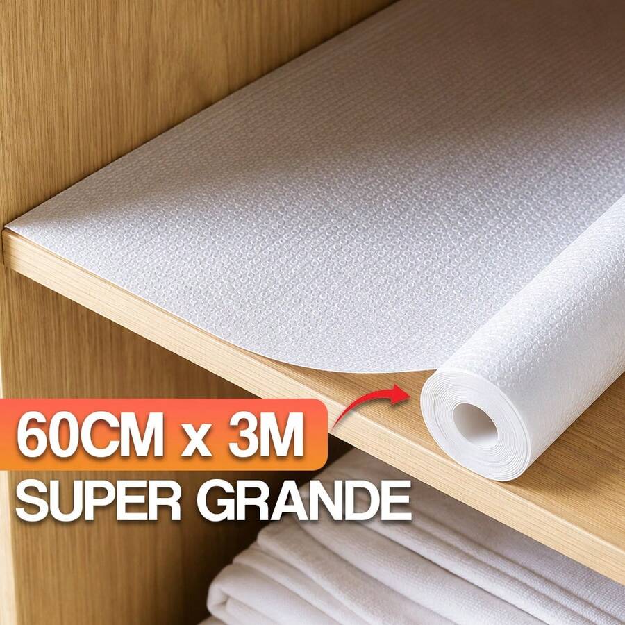 Tapete de Bancada Grande 3Mx60CM Forro Protetor Para Gavetas Armário Mesa Impermeável Lavável - 60cm - Visão 1