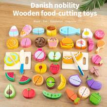 Wooden Pretend Play Simulation Food Fruit Cutting Vegetable Cutting Educational Toy For Boys And Girls - Multicolor - View 2