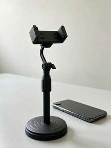 2/1pc Adjustable Rotating Phone Stand, Waterproof ABS Desktop Tripod For Live Streaming & Video, Stable Phone Holder With Replacement Parts, Gift Idea - Multicolor - View 3
