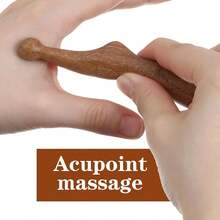 1-2PCS Wooden Massage Tool, Resembling A Thumb Massage Tool, Acupressure Stick Tool For Relaxing Body Hand Foot, Sole And Foot For Relaxing Deep Relaxation, Foot Massage Tools - Brown - View 4