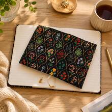 Vintage European Floral Bugleweed Pattern Book Jacket, Soft Fabric Durable Book Sleeve, Artistic Decorative Protective Jacket For Journals & Notebooks - Sets - View 11