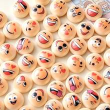 10/20/30pcs Funny Resin Mini Bun Accessories, 3D Magic Expression Round Beads, DIY Cream Glue Phone Case Materials - Random Mix - Multicolor - View 8