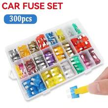 1 Box, Car Blade Fuses, Small And Medium Size Universal Automotive Fuse Sheets, Multi-Specification Car Fuse Set - 300pcs - View 7