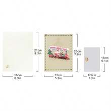 Personalized 3D Pop-Up Christmas Card (Includes Envelope & Message Card) Vintage Fireplace Santa Claus Reading Letter Design, Foldable Premium Paper Craft, Holiday Greeting Card, Suitable For Family, Relatives & Friends, Christmas Table Decor, Holiday Christmas Keepsake Gift, For Holiday Greetings - Single Piece - View 8