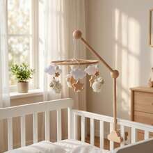 Đồ chơi treo nôi Alpaca & Cloud cho bé, xúc xắc treo bằng vải mềm, chuông giường vỗ về giấc ngủ cho trẻ sơ sinh, trang trí phòng ngủ cho bé - Nhiều màu - Xem 4