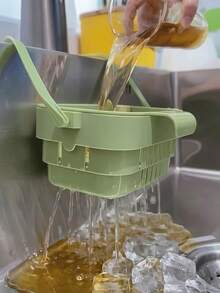 Kitchen Sink Strainer Basket, Self-Cleaning Anti-Clogging Mesh Kitchen And Bathroom Sink, Push-Down Sink Basket - Multicolor - View 5