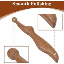 1-2PCS Wooden Massage Tool, Resembling A Thumb Massage Tool, Acupressure Stick Tool For Relaxing Body Hand Foot, Sole And Foot For Relaxing Deep Relaxation, Foot Massage Tools - Brown - View 3