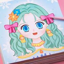 Princess Sticker Book For Kids, Educational Hand‑On Craft Toy For Toddler Preschool Kindergarten Girls, Perfect Birthday Party Favor Holiday Gift, Improve Concentration Hand‑Eye Coordination & Imagination, Quiet Travel Home Play Toy For Girls Age 3+ - 1 Random Book - View 3