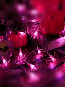 Halloween String Lights, LED Purple Bat String Lights, Suitable For Halloween, Party, Yard, Indoor, Outdoor Decoration, LED String Lights, Holiday Party Decoration String Lights, Purple Bat LED String Lights - Colorful String Lights - View 2
