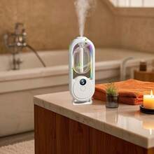 Home Intelligent Fully Automatic Essential Oil Diffuser, Hotel Bedroom Timed Silent Diffuser, Office Living Room Long-Lasting Fragrance Diffuser, Bathroom Deodorizing Electric Air Purifier, Rechargeable Electric Air Purifier. - White - View 3