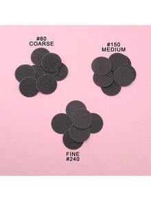 10pcs Foot File Callus Remover Replacement Sandpaper Disc Easy To Remove Cutin Dead Skin Calluses - Black - View 8