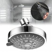 4 Inch Round Overhead Shower Head, Bathroom Rain Shower Head, Wall-Mounted Shower Head For Home, 5 Water Output Modes, Easily Switchable, Rain, Pulse And Other Water Flow Effects To Meet Different Bathing Needs. The Outer Shell Is Made Of Polished Plating, Corrosion-Resistant And Rust-Proof, With A Simple And Elegant Silver Appearance. Quick Installation And Replacement Without Complex Tools. Evenly Distributed Water Holes, Smooth And Powerful Water Flow, Suitable For Home Bathrooms, Apartments - 1 Shower Head - View 5