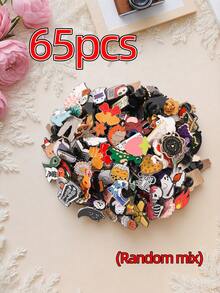 5/15/25/35/45/55/65/75/85/95/100pcs Mixed Creative Decorative Brooches, Rich Patterns Including Food, Flowers, Letters Elements, Multiple Styles And Diverse Designs, Suitable For Decorating Backpacks, Coats, Shirts, Hats, Perfect For Collecting, Playing And As Creative Small Gifts - Multicolor - View 12