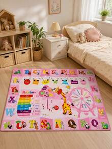 1PC, Playful Graffiti Heart Theme Rug, Perfectly Fits Sweet Rooms, Brings Full Girlish Charm And Energy, Super Suitable For Decorating Any Room; Decorative Rug, Bedroom Decor, Small Rug, Rug, Home Decor, Living Room Rug, Living Room Small Rug, Bedroom Rug, Living Room Home Decor, Outdoor Rug, Washable Rug - Multicolor - View 5