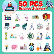 50 Science Lab Stickers, Cute Chemistry Biology Physics Lab Equipment Stickers, Back To School Supplies, Waterproof Stickers For Vision Boards, Journals, Laptops, Phone Cases, And Academic Scrapbooking Crafts - Multicolor - View 4