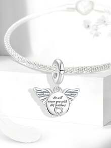 1pc Charm Bead, Suitable For Women Bracelet, Bangle DIY Jewelry Making And Daily Decoration - Silver - View 10