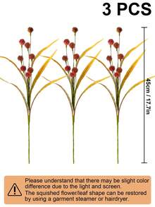 1 Pc Artificial Flowers Mini Dandelion Branches Long Stem Fake Flowers For Vase Filler Fall Decor Home Table Decoration DIY Centerpieces - Burnt Orange - View 9