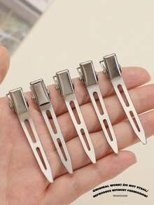 100pcs 5.5cm Fluffy Hair Root Clips, Designed For Hair Salons, High Quality. DIY Hair Styling Tool, Easily Create Voluminous Hair Roots, Add Hair Texture, Perfect Choice For Hair Styling - Silver - View 7