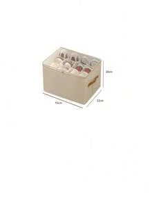 Foldable Fabric Shoe Box, Can Store 12 Or 16 Pairs Of Shoes, Large Capacity With Lid Fabric Shoe Box, Adjustable Divider Closet Shoe Storage Box, Transparent Dust-Proof Moisture-Proof Washable Multi-Functional Shoe Box, Suitable For Home, School, Dormitory - View 11