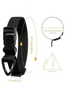 Adjustable Trimmer Harness Strap With Ergonomic Shoulder Straps & Metal Clips, Durable Fabric With Back Support, Comfort‑Fit Grass Trimmer Accessory For Men And Women, Stable Connection For Lawn Mowing And Yard Work - Multi-color - View 15