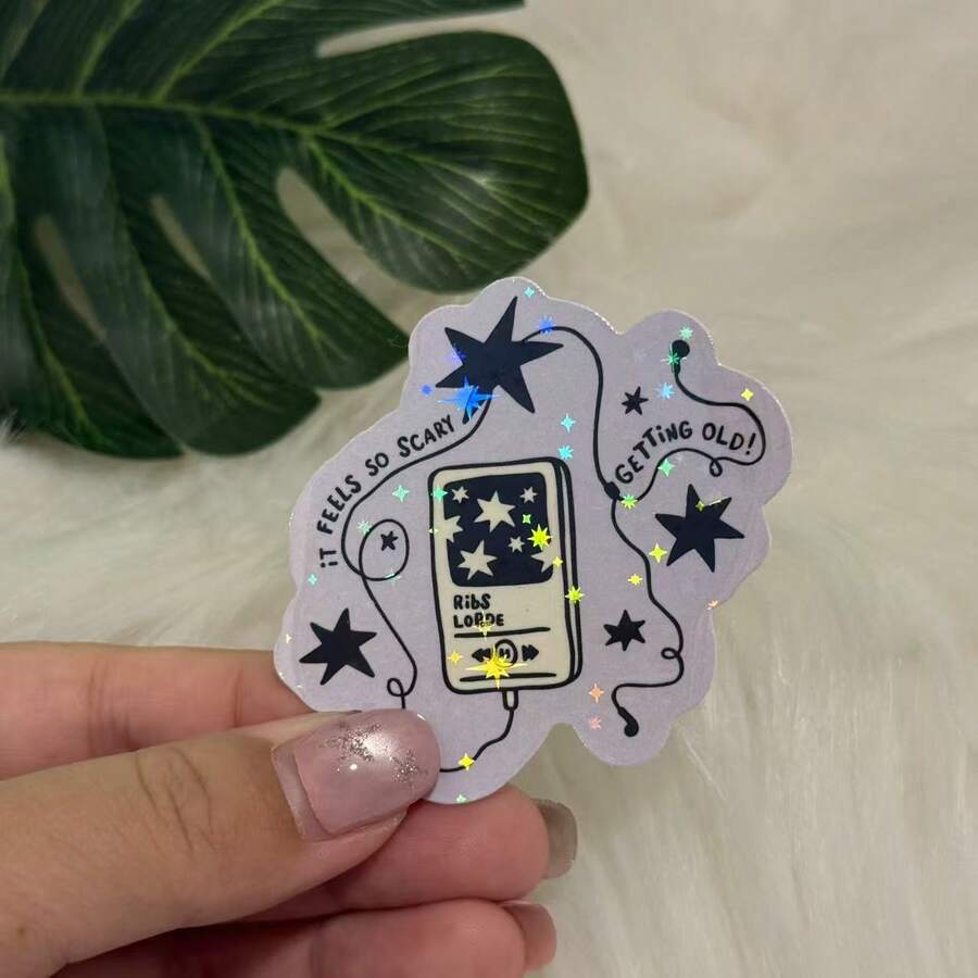 Lorde Indie Pop Music IPod Sticker Water Bottle Sticker, Funny Stickers, Cute Stickers, Laptop Sticker, Stickers, Sticker For Laptop - Star Film - View 1