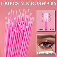 50/310Pcs Disposable Make-Up Applicator Set, Mascara Wands, Eyelash Curlers, Eyeshadow Applicators, Disposable Lip Applicators, Microswabs, Essential Kit For Make-Up Artists With Case - Pink - View 6