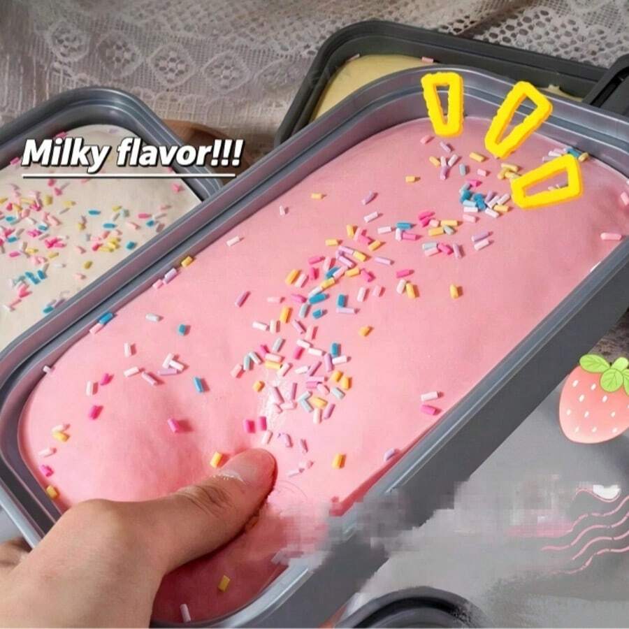 New Giant Cheese Slow Rebound Toy, Simulated Bread Texture, TPR Shell, Very Suitable For Holiday Gifts Such As Birthdays, Christmas, Halloween, Easter. Product Colors - Multicolor - View 1