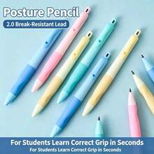 10pcs/Set Ergonomic Mechanical Pencils, 0.5mm, 0.7mm, 0.9mm, 2.0mm Cute Mechanical Pencils, Suitable For Student Writing And Office Use, Holiday Gift, Random Color Shipment - 10-piece Set - View 5