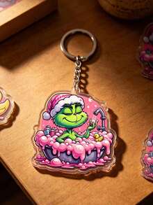 Splendor Holiday Cartoon Acrylic Key Ring, Portable Bag Hanging Accessories, Christmas Gifts To Friends - Multicolor - View 2