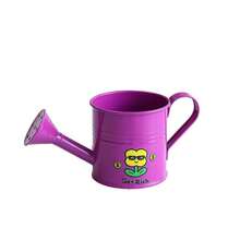 1pc Small Home Gardening Watering Can, Colorful Metal Watering Pot With Stickers - Candy Color Shower Head 2 - View 13
