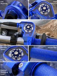 1 buah Gagang Gas Sepeda Motor, Gagang Gas Putar Cepat Paduan Aluminium CNC, Rakitan Gagang Gas Putar Cepat, Gagang Akselerator Universal yang Dapat Diatur dengan Jendela Transparan, Pegangan Bertekstur, Cocok untuk Sepeda Motor Trail, Sepeda Motor Mini, ATV, Skuter, Sepeda Motor Off-Road, Sepeda Motor Jalan Raya - A - View 9