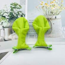 2/4/6/10pcs Green Ogre Ear Hair Clips, Cute Monster Hair Clips For Halloween, Halloween Cosplay Party Costume Props - Multicolor - View 8