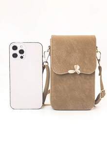 New Vintage Textured Women's Crossbody Phone Bag Wallet Mini Shoulder Bag, Multi-Compartment Flap Design With Adjustable Strap, Fits Large Phones, Cash And Credit Cards, Lightweight And Durable Daily Essential Organizer - Multicolor - View 7