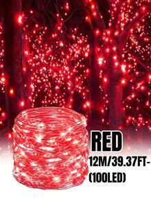 1PC Solar Fairy Light String -32M/22M/17M/12M/7M Outdoor String Light, DIY Copper Wire Material, Waterproof Garden Light, 8 Flashing Modes, Suitable For Gardens, Terraces, Trees, Weddings, Camping, Parties, Parties,Fences,Christmas,Holiday Decoration - Solar String Light - View 24