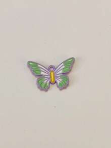 2-10pcs Random Colorful Dopamine Color Palette Oil Drop Spray Paint Butterfly Pendant Charms, Suitable For DIY Necklace, Bracelet, Keychain, Bag Chain - Butterfly - View 19