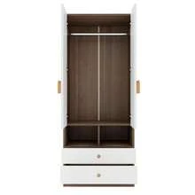 70 * 55 * 180 Wardrobe, With Illuminated Compartments, Light, Ample Storage Space And Clothing Hanging Area, Single Wardrobe, Wood Color. - Natural Wood + MDF - View 7