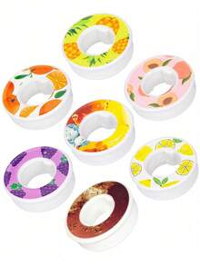 1pc Multi-Flavor Cup Fragrance Ring, Various Fruit Scents, Creative And Fun, Only Makes Water Fragrant Without Changing Taste - Multicolor - View 3