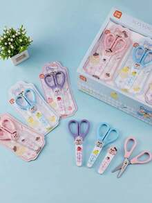 1 cái/2 cái kéo nhựa hình sóc dễ thương, màu sắc và kiểu dáng ngẫu nhiên, bộ văn phòng phẩm để bàn, kéo trang trí DIY, cắt mượt, dao nhỏ đầu tròn, kéo nhỏ bằng thép không gỉ, vui nhộn và nhiều màu sắc, quà tặng phần thưởng văn phòng phẩm thiết thực, hỗ trợ văn phòng, nhà ở, trường học, phù hợp cho văn phòng và trường học, đồ dùng thiết yếu tựu trường - Nhiều màu - Xem 9