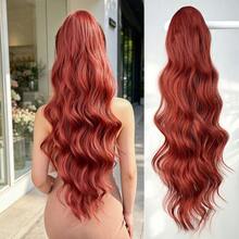 Claw Shaped Ponytail Extension Hair Accessory Black Brown Burgundy Gradient Brown Gradient Gray Multi-Color 28 Inch Deep Wave Heat-Resistant Fiber Synthetic Ponytail Wig, Suitable For Women's Christmas, Parties, And Daily Use - Black Brown - View 15
