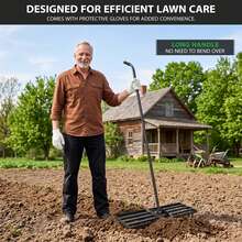 Crystals Lawn Leveling Rake 30" X 10" Lawn Leveller With 78" Extended Handle For Soil Sand Garden - Leveling Rake - View 6