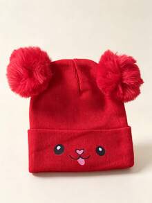1/3pcs Solid Color Warm Rabbit Knit Hat, Suitable For Infants, Girls And Boys In Autumn/Winter, Perfect As A Cozy Home Party Gift For Babies - Multicolor - View 14