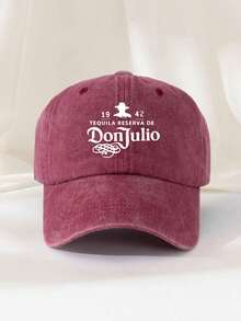 1pc Unisex Letter Print "DONJULIO" Decorative Vintage Distressed Washed Baseball Cap Trucker Hat Dad Hat, Suitable For Outdoor Use, Travel, Hiking, Beach Vacation - Multicolor - View 12