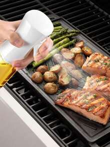 1pc Leak-Proof Olive Oil Spray Bottle [Custom Pattern Style], Suitable For Kitchen, BBQ, Air Fryer And Camping, Olive Oil Bottle, Fitness Salad Oil Dispenser, BBQ Vinegar Bottle Tool, Kitchen Essential Tool, Manual Kitchen Oil Spray Tool, BBQ Essential Oil Spray Bottle, Summer Kitchen Essential, Random Color - A - View 9
