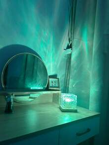 1 buah Lampu Proyeksi Gelombang Air Aurora, Bertenaga USB - LED Gradasi 16 Warna, Kontrol Sentuh/Remote, Lampu Tidur Kamar Tidur, Menciptakan Suasana Romantis dan Nyaman, Lampu Proyeksi Malam Multifungsi, Hadiah Natal - MultiWarna - View 3
