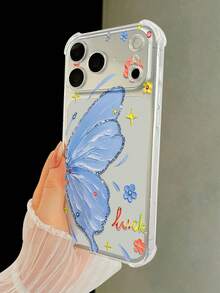 Koolife Butterfly-Print Phone Case Featuring A Dual-Sided Glossy Hard Shell Made Of PC And TPU; Scratch-Resistant, Wear-Resistant, And Impact-Resistant; Compatible With IPhone 11, 12, 13, 14, 15, 16, 17,18 (Including Pro And Pro Max Models). - Clear - View 5