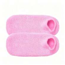 1 Pair Whitening Moisturizing Silicone Socks, Suitable For Dry Cracked Feet Care, Includes Heel Coverage And Calf Care Gel, Deeply Nourishes Feet - Multicolor - View 10