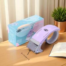 Metal Hand‑Operated Carton Sealer, Packing Tape Dispenser Cutter For Clear Tape, Portable Box Sealing Tape Tool, Heavy‑Duty Hand Tape Cutter For Shipping & Parcel Packing, Practical Packaging Tool For Express Delivery, Household Mailing Tasks - Multi-color - View 2