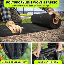 Horticultural Control Fabric, Thick And Durable Woven Cloth, Suitable As Ground Cover Fabric Under Gravel, For Garden Bed Lining, And Pathways 90 Grams Per Square Meter - A - View 12