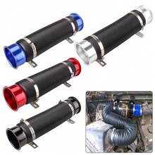 1pc Car Ventilation Telescopic Tube, Adjustable Intake Air Vent Hose, Turbo Intake Soft Hose, Air Guide Tube, Black/Red/Blue/Silver Multiple Colors Available - A - View 2